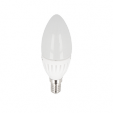 LED žiarovka , sviečka , pätica E14 , 9 W , 220° , teplá biela