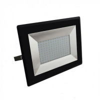 LED reflektor , 100 W , Ultra Slim , studená biela , E -series , čierny
