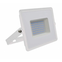 LED reflektor , 100 Watt , Ultra Slim , denná biela , E-series , biely