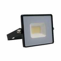 LED reflektor , 100 Watt , Ultra Slim , denná biela , E-series , čierna
