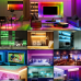 Kábel farebný k RGB-CCT LED pásiku, 6 žilový, (čierny, biely, modrý, červený, zelený, žltý)