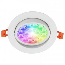 RGB-CCT LED panel , 9W , zapustený , spot , sklopný , okruhlý , stmievateľný , farebný , nastaviteľná chromatickosť , SMART , Mi-Light					