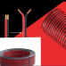 Kábel farebný k LED pásiku, 2 žilový, (červený, čierny) 2x0,5 mm2