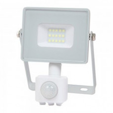 LED reflektor , 10 W , pohybový senzor , denná biela , SAMSUNG chip , 5 rokov záruky , biely
