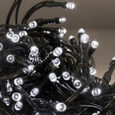 LED svetelný záves, do interiéru, 40 kusov LED, 4 m, studená biela