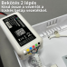RGB-CCT LED panel, 12W, zapustený, štvorcový, stmievateľný, farebný, nastaviteľný biely odtieň, LEDISSIMO
