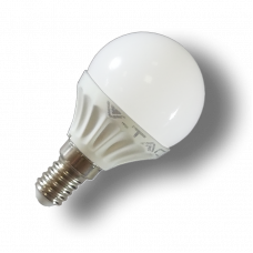 LED žiarovka , hruška , pätica E14 , 4 W , studená biela , 3 ks balenie