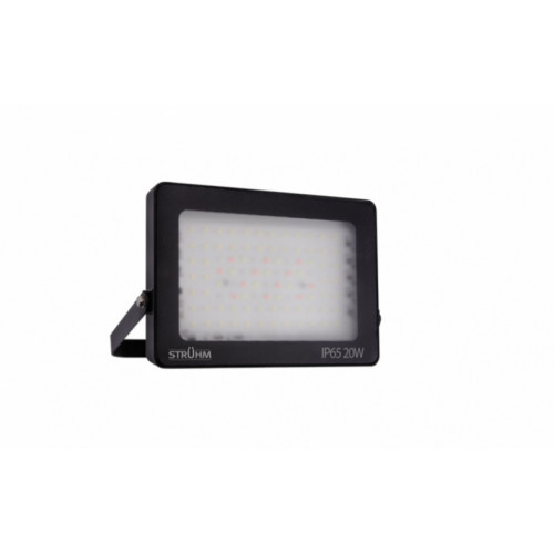 LED reflektor, 20 W, RGBW, čierny, vonkajší, IP65, s diaľkovým ovládaním