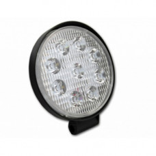LED reflektor , pracovná lampa , okruhlý , 10-30V , 27 W , studená biela , IP67
