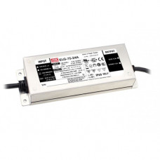 LED napájací zdroj , Mean Well , ELG-75-24B , 24 Volt , 75 Watt , 0-10V nastaviteľné , stmievateľné , IP65