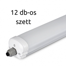 LED svietidlo, 36 Watt , 120 cm , kompaktná armatúra , prachotesné a vodotesné , IP65 , radové pripojenie , denná biela , 12- ks sada (karton)