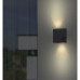 LED svetelné telo, bočné, dvojitého smerovania, s päticou GU10, tmavo šedá, vonkajšie, IP44, LUTEC, MARBO