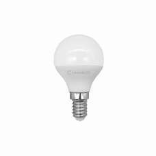  LED svietidlo, žiarovka, guľa, objímka E14, 3W, studená biela, COSMOLED