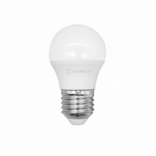  LED svietidlo, žiarovka, malá guľa , objímka E27, 3W, teplá biela, COSMOLED