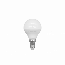  LED svietidlo, žiarovka, malá guľa , objímka E14, 6W, studená biela, COSMOLED