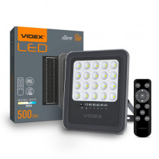 LED reflektor , solárny , s pohybovým senzorom , stmievatelné  , 16W , denná biela , s diaľkovým ovládačom, IP65 , VIDEX , Hors