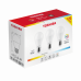 LED svietidlo, žiarovka , E27 pätica , 8.5 Watt , 180° , denná biela , 3 ks balenie , TOSHIBA , 5 rokov záruky