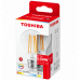 LED svietidlo, žiarovka, vláknový efekt , filament , E27 pätica , 10.5 Watt , teplá biela , TOSHIBA , 5 rokov záruky