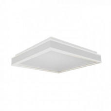  LED svietidlo, štvorcové, stropné, 45 cm, 38W, prírodná biela, hliník, biela