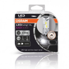LED svietidlo, žiarovka, auto žiarovka, svetlomet, 2 ks balenie, H15, 16 Wattov, studená biela, Plug&Play, OSRAM LEDriving, HL Easy