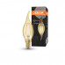 LED lampa, žiarovka, filament, sviečka, pätica E14, 1.5 watt, teplá biela, jantarovožltá, Ledvance (OSRAM)