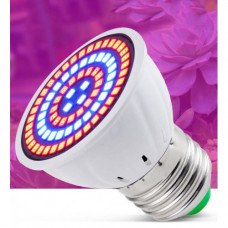  LED lampa na pestovanie rastlín  , žiarovka , E27 , bodovka , 8W ,červené/modré svetlo, LEDISSIMO GROW