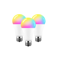 LED lampa, žiarovka, hruška, E27, 12 Watt, RGB, CCT, stmievateľná, SMART, Zigbee, kompatibilná s Philips Hue a IKEA TRÅDFRI, LEDISSIMO AMBIENT LIGHT, balenie 3 kusy