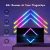  Digitálne LED stenové osvetlenie, RGB + IC (digitálny), 4 rovné + 1 rohový prvok, Wi-Fi a Bluetooth, GOVEE