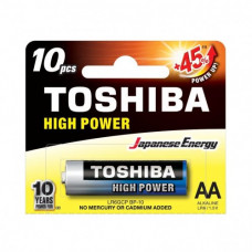  Ceruzová batéria AA (LR6), 1,5 Volt, 10 kusov, odolná, batéria, High Power, TOSHIBA