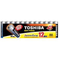  Ceruzová batéria AA (LR6), 1,5 Volt, 12 kusov, odolná, batéria, High Power, TOSHIBA