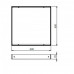 LED panel, inštalačný rám, zvýšený, 600 x 600 x 68 mm, biely, Tungsram