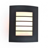 LED svetelné telo, bočné, s päticou E27, tmavo sivé, vonkajšie, IP44, LUTEC, SLIM