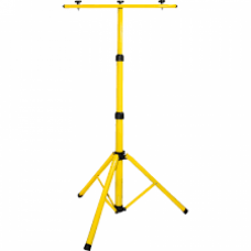 Stojan pre LED reflektor s 3 tyčami , 2 hlavý tripod , žltý